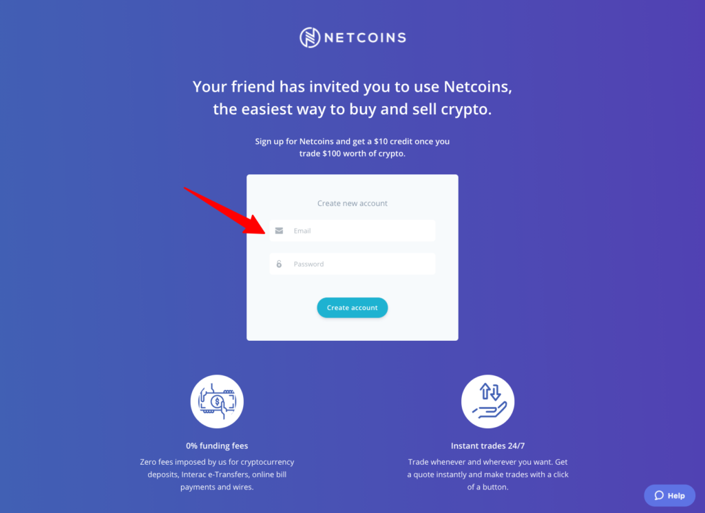 Set Up Netcoins Account