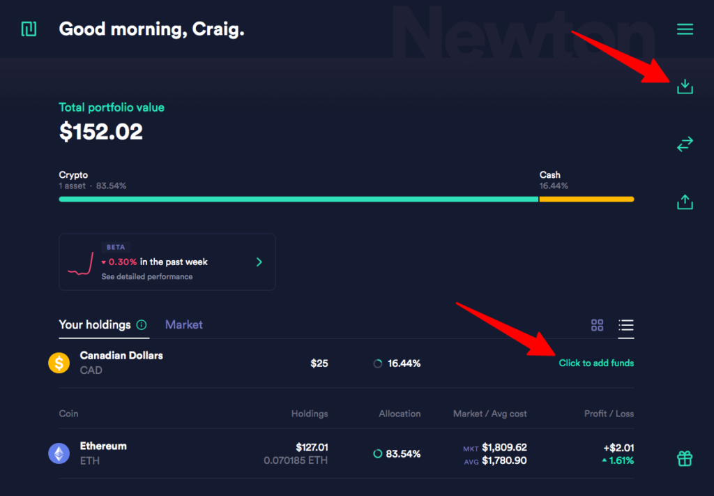 Newton Dashboard