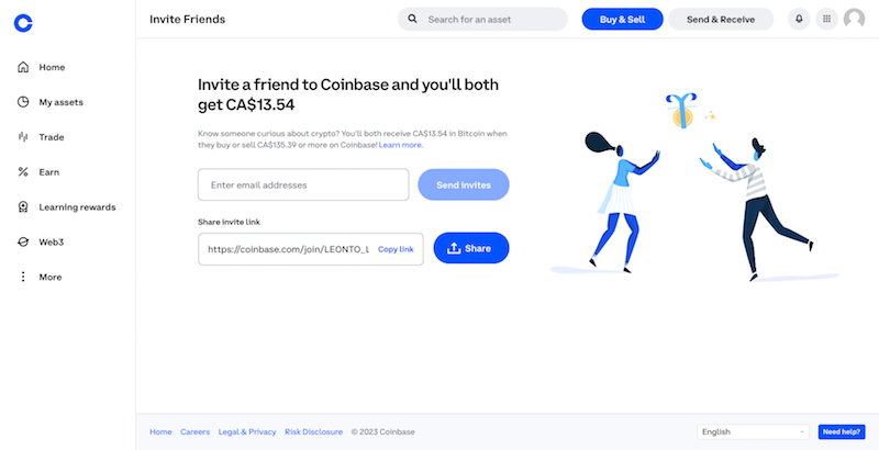 Coinbase Refer A Friend