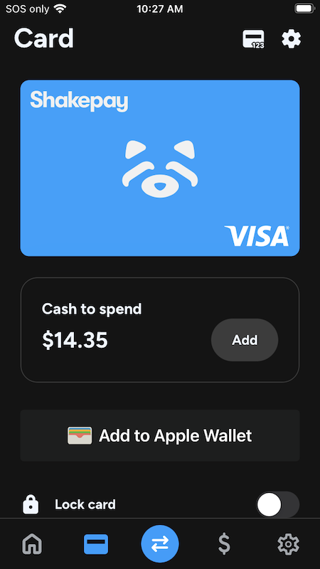 Shakepay Card Rewards